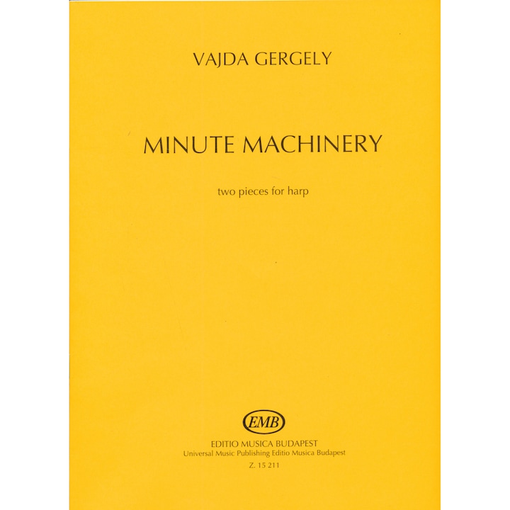 Vajda Gergely: Minute Machinery - két darab, hárfára