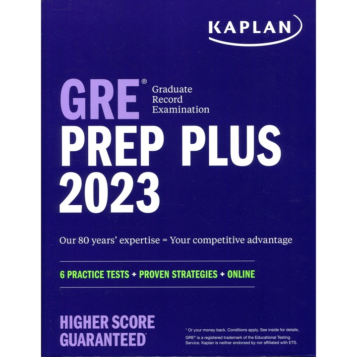GRE Prep Plus 2023 - 6 teste de practică