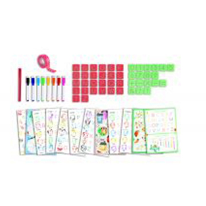 Set sabloane, Hape, Litere si cifre, 66 piese