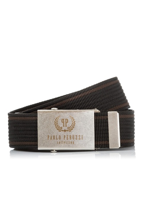Férfi öv, Paolo Peruzzi, szintetikus anyag, 115 cm, barna