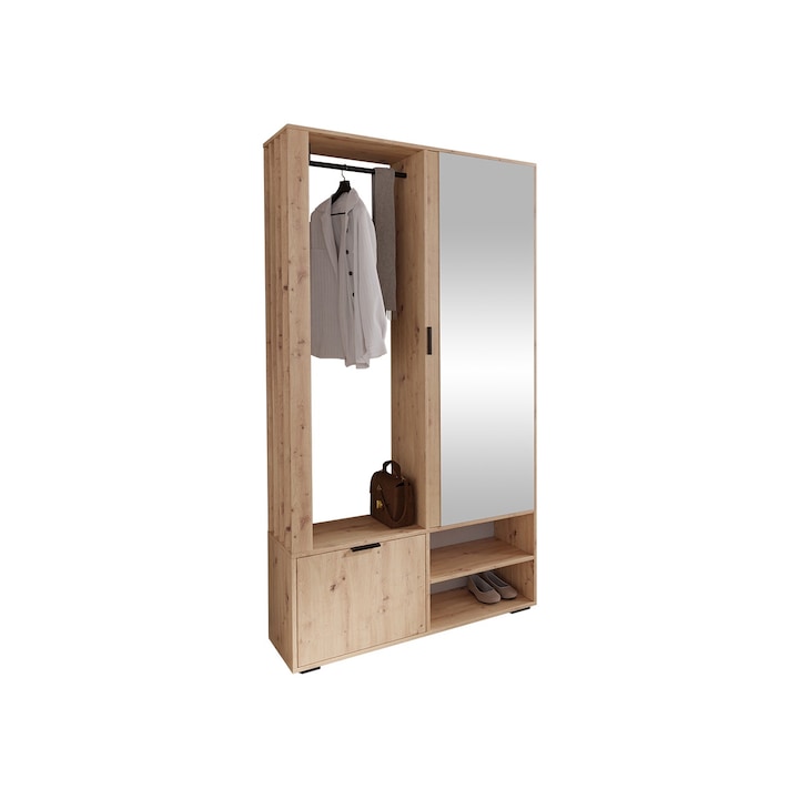 Mobilier pentru hol Frelio, MIRJAN24, stejar artisan, 100x190x33 cm
