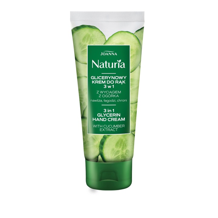 Crema de maini Joanna Naturia Glycerine Cucumber, 100g