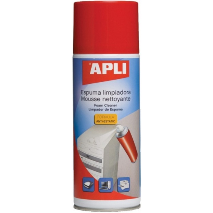 Spuma curatare suprafete, Apli, Pentru plastic, 400 ml