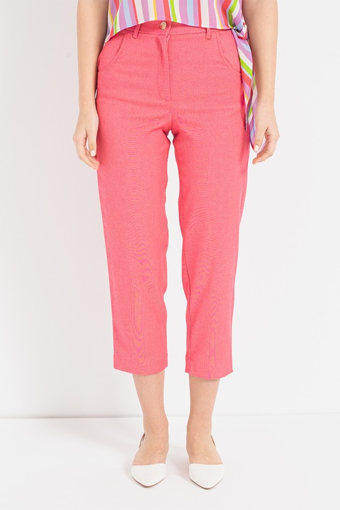 Marella, Magas derekú capri nadrág, Korallszín, M
