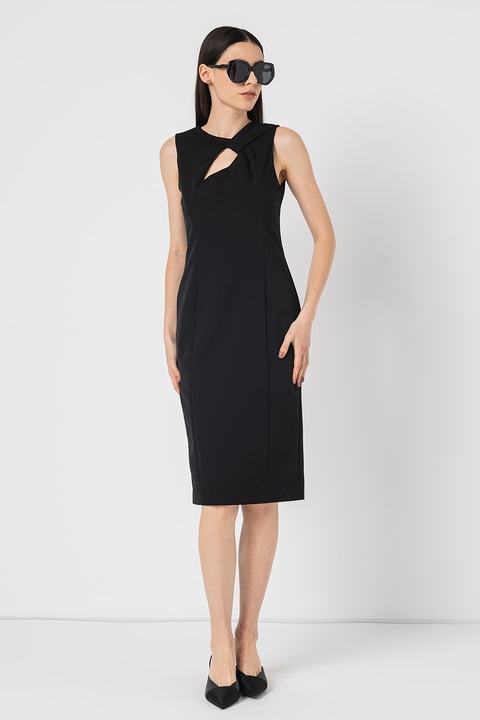 Marella, Rochie cu decupaj frontal Bolla, Negru, M