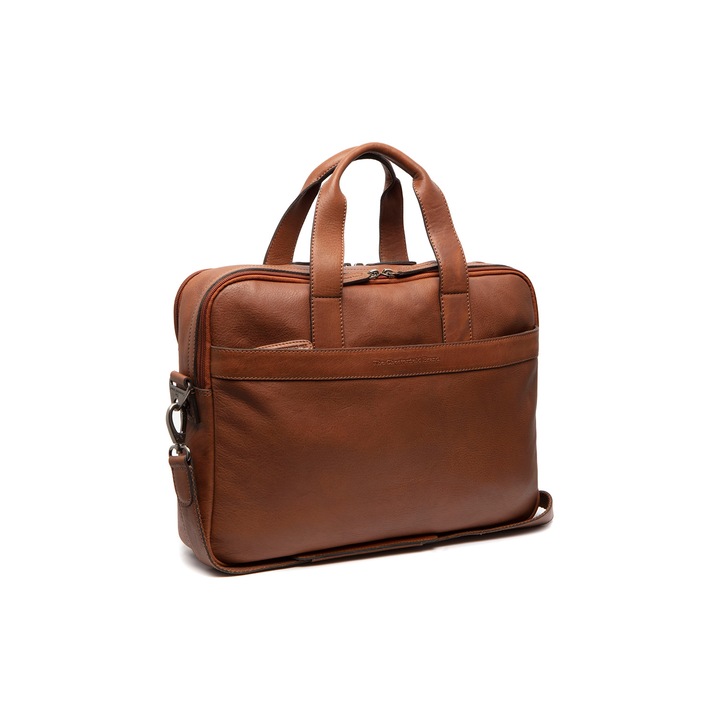 Чанта за лаптоп от естествена кожа, The Chesterfield Brand, Arizona 15 инча, Cognac brown
