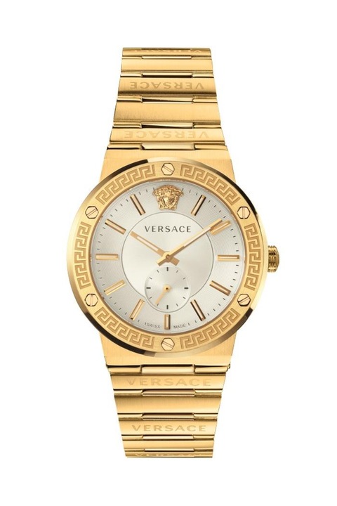 Ceas barbatesc, Versace, Otel inoxidabil, Auriu/Argintiu