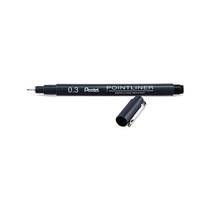 Pentel: pointer tűfilc fekete 0,3mm