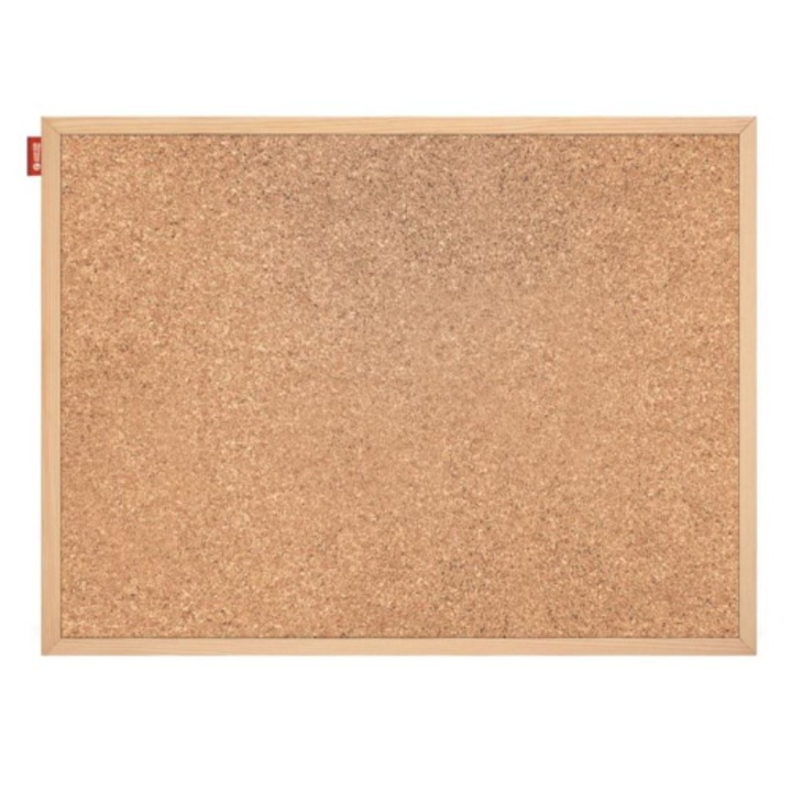Placa Memoboards, Pluta/Lemn, 80x60 cm, Maro