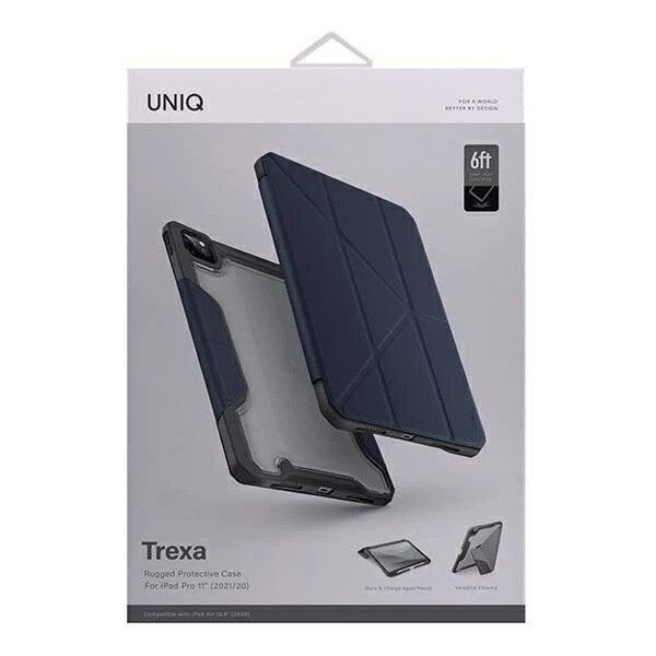 Husa de protectie, uniq, Pentru iPad Pro 2021/2020, Gri/Albastru