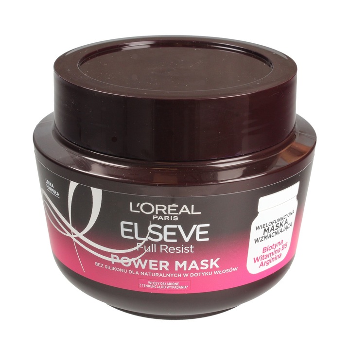Masca de par Elseve Full Resist Power Mask, L'Oreal Paris, 300 ml