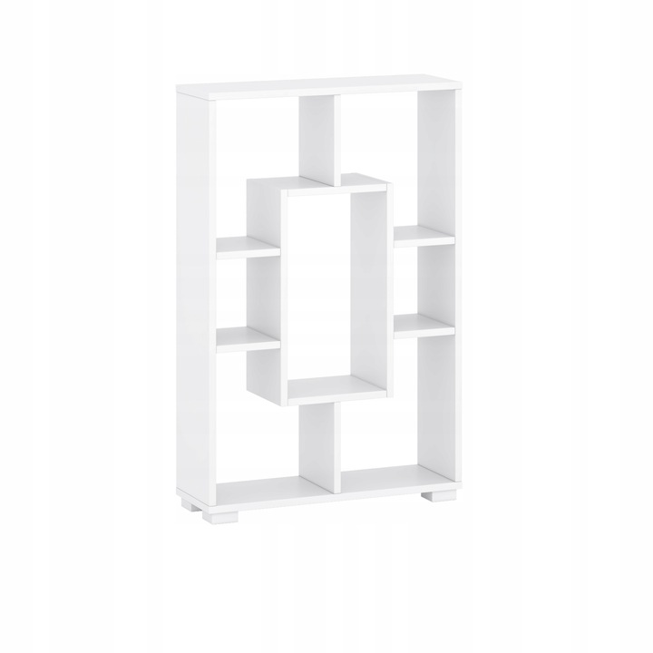 Biblioteca de prerete, 90x60.2x20.1cm, PAL, Alb