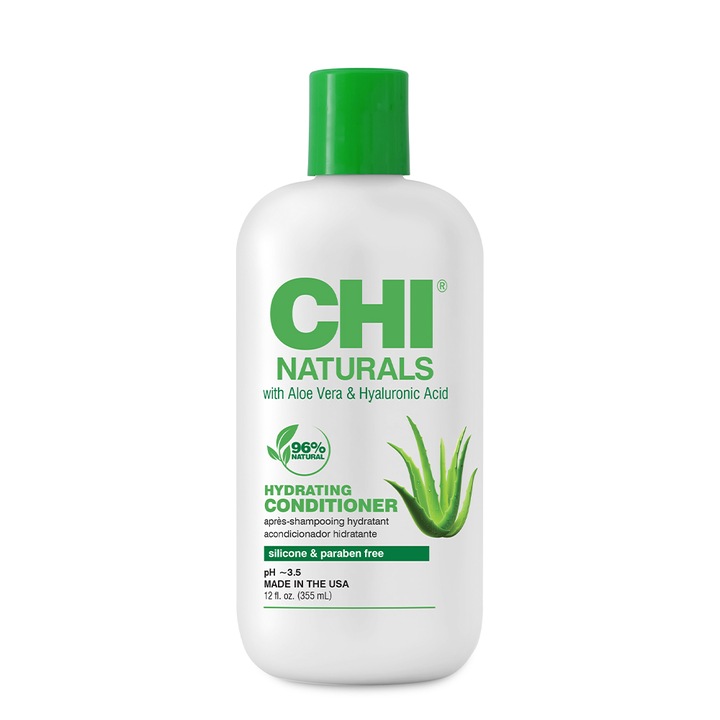 Хидратиращ балсам за суха и увредена коса CHI Naturals - Hydrating Conditioner, 355 ml