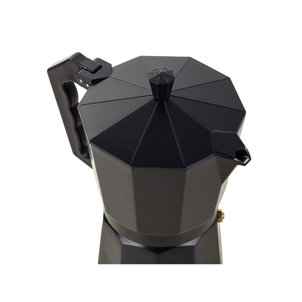 Cafetiera, Inox, 150 ml, 9 cm, Negru
