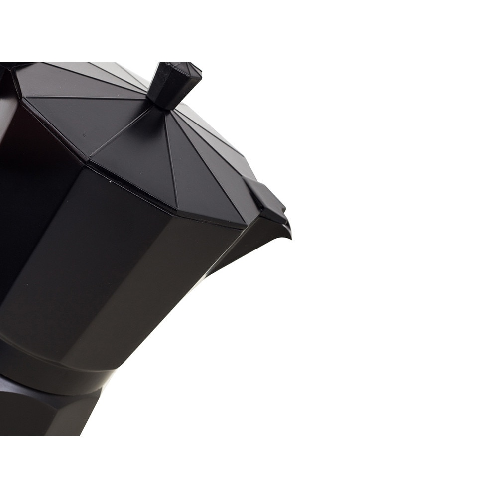 Cafetiera, Inox, 150 ml, 9 cm, Negru