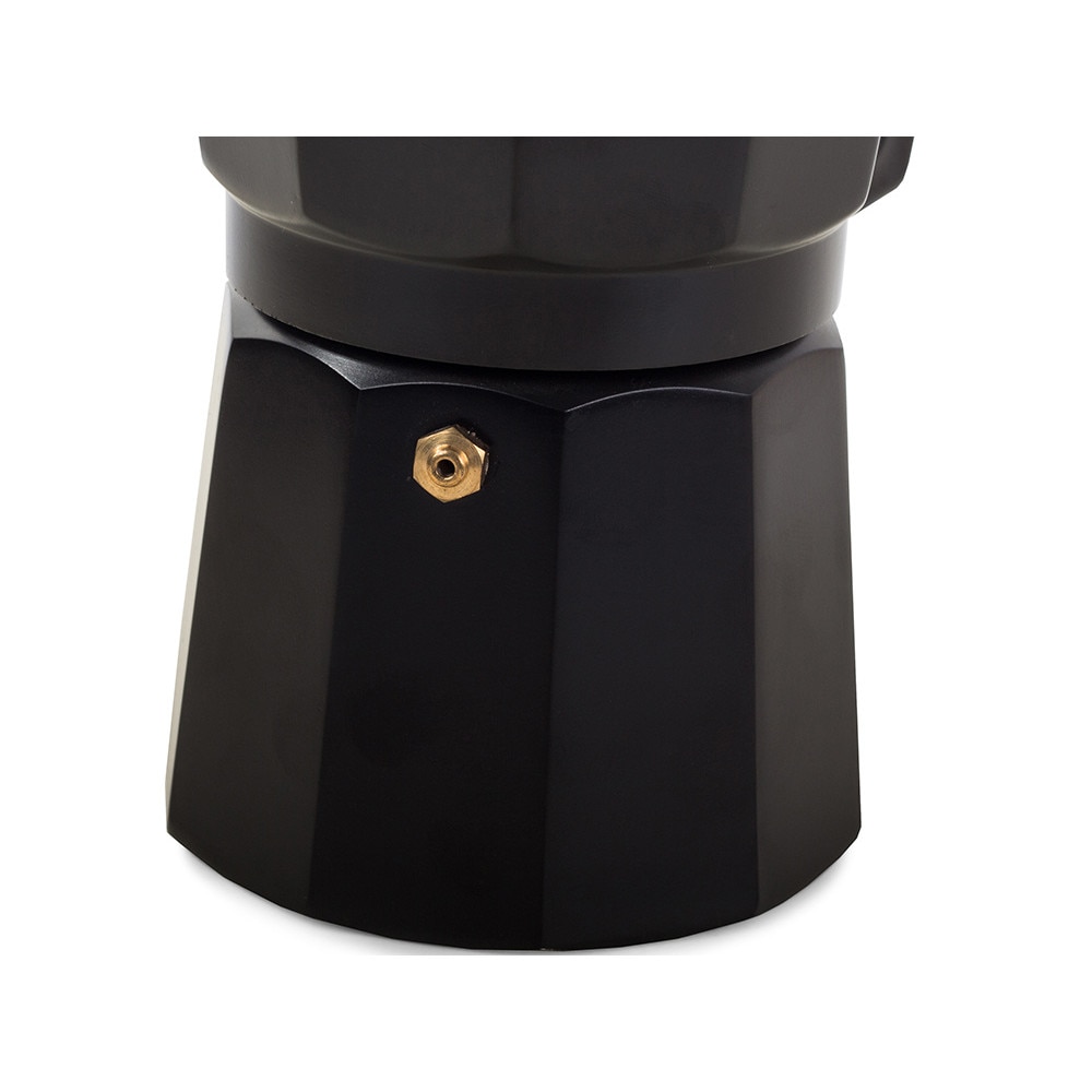 Cafetiera, Inox, 150 ml, 9 cm, Negru