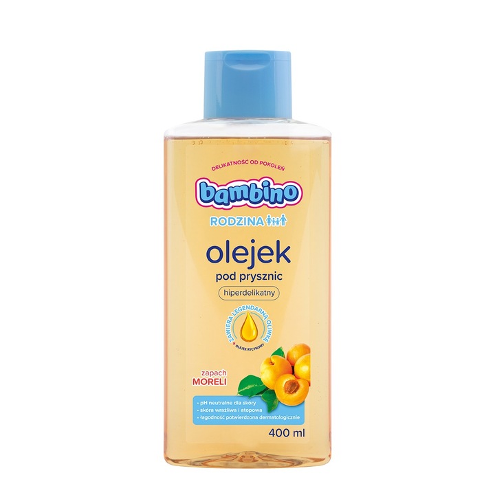 Zuhanyolaj, Bambino, Sárgabarack illat, 400ml
