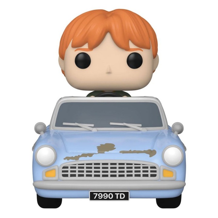 Figurina Harry Potter Chamber of Secrets Anniversary POP! Rides Vinyl Ron w/Car 15 cm