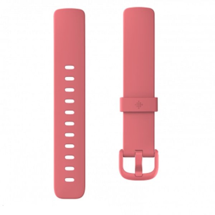 Curea bratara fitness Fitbit, pentru Fitbit Inspire 2C, Large, Silicon, Desert Rose