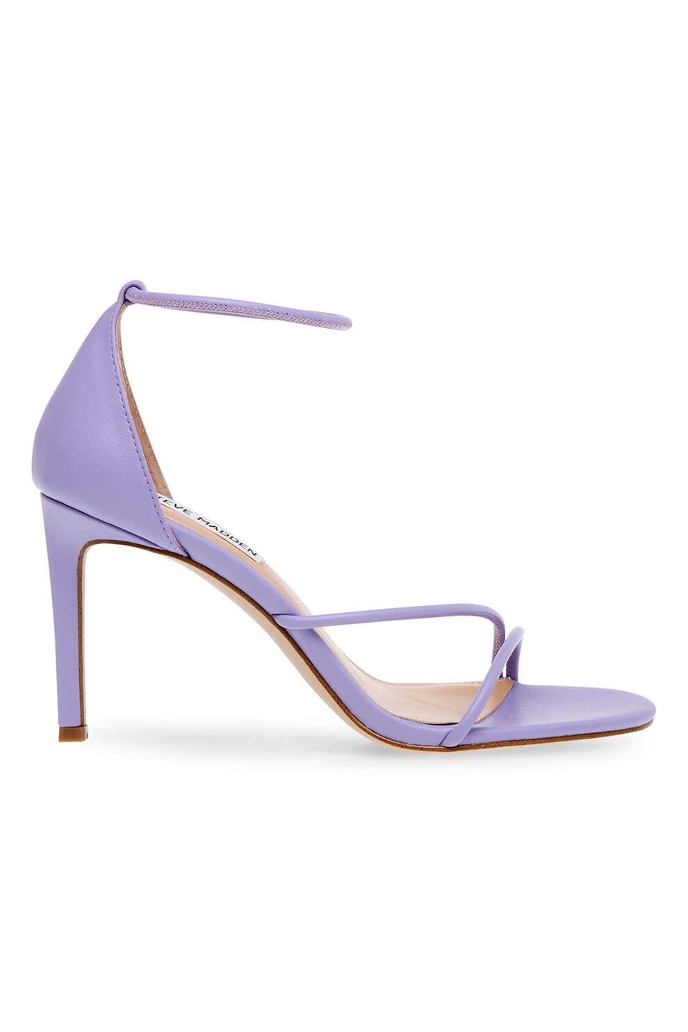 Steve Madden, Sandale de piele ecologica cu barete inguste Jstop, Lila, 37