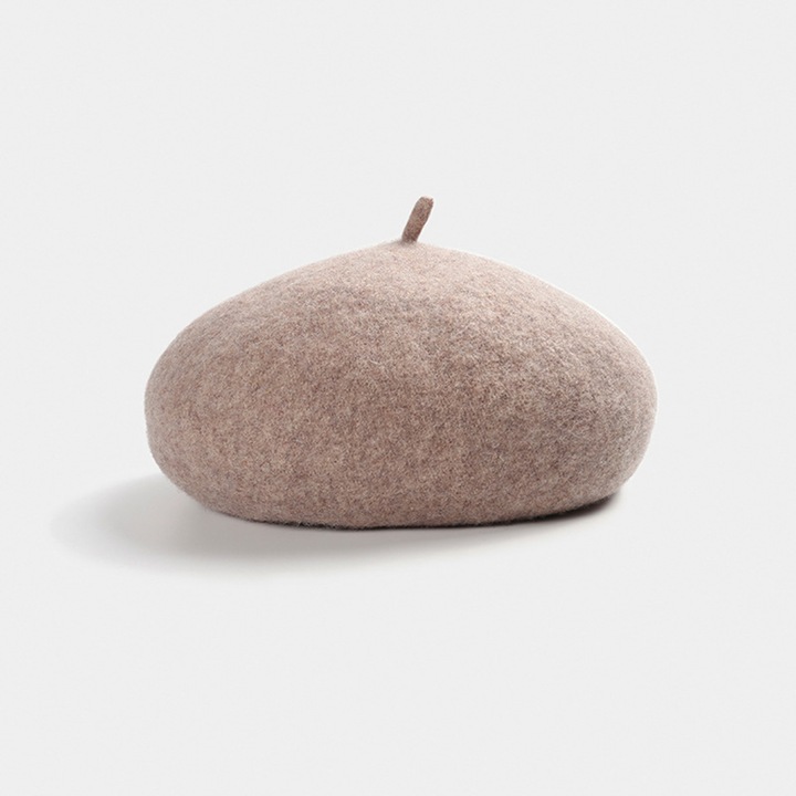 Bereta dama, Lana, Bej, Marime universala