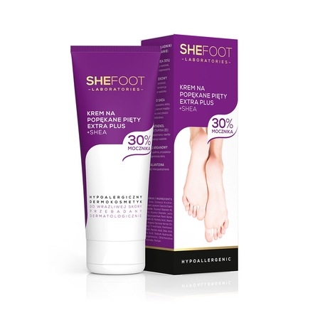 Crema pentru calcaie crapate, SheFoot, 30% Uree, Hipoalergenic, 75 ml