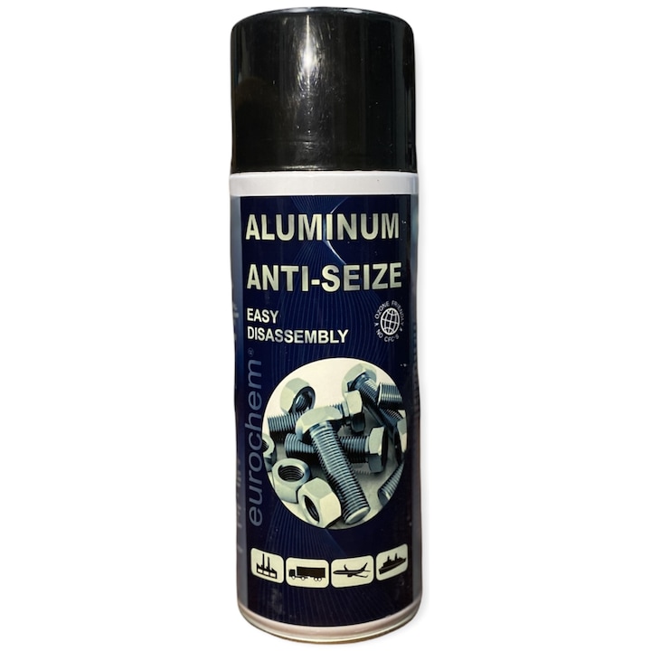 Beragadásgátló spray 1230 C-ig, marásgátló, súrlódásgátló, Eurochem Aluminium Anti-Beragadás, 400 ml, bármilyen fémhez