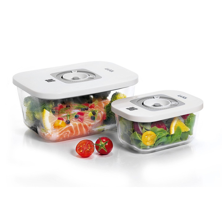 Caserole de vidat Laica VT3306, din sticla, 0.5L, 1.5L
