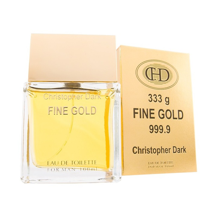 Apa de toaleta, Christopher Dark Men, Fine Gold, 100 ml