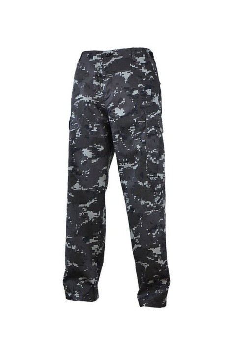 Pantaloni BDU Mil-Tec Ranger Black Digital Negru Gri L