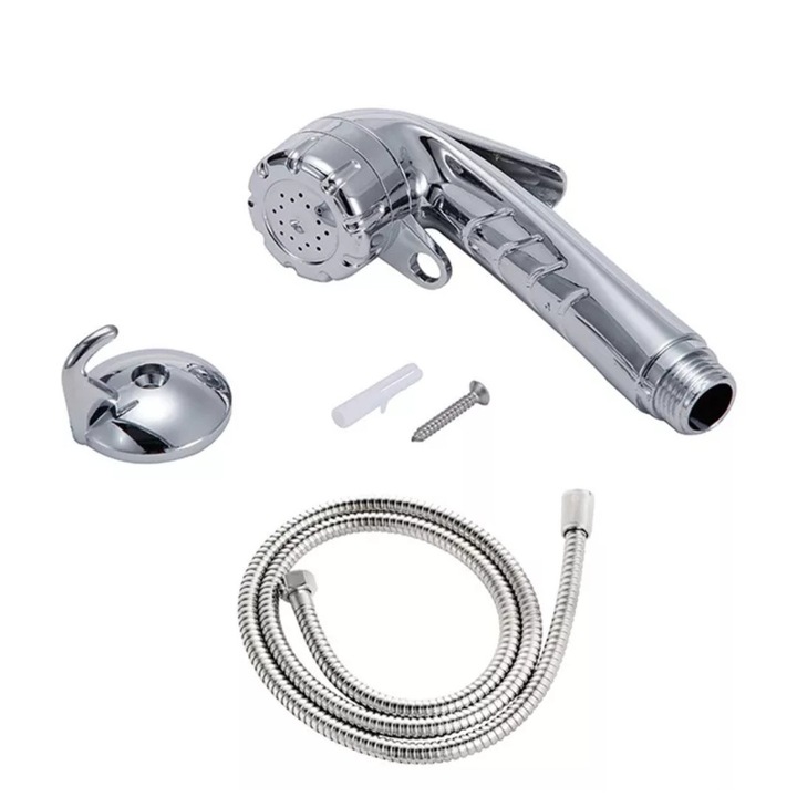 Set dus camping cu para dus si furtun metalic 15, m