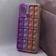 Optim Solution Samsung Galaxy A21S Telefontok, Push Bubble Protection, Interaktív Pop It Now, stresszoldó játék, divatos színes Invogue, lila/lila/rózsaszín/krém