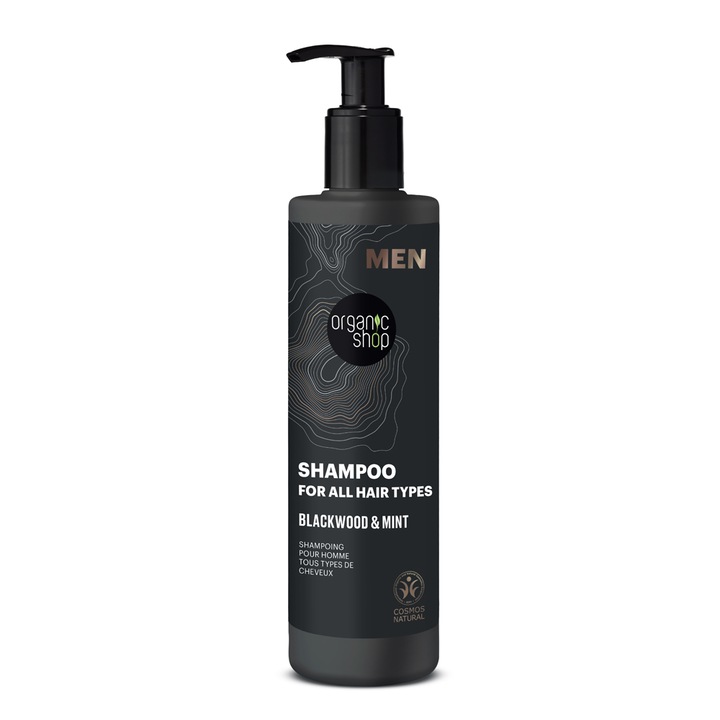 Sampon pentru toate tipurile de par Organic Shop Blackwood and Mint, 280 ml