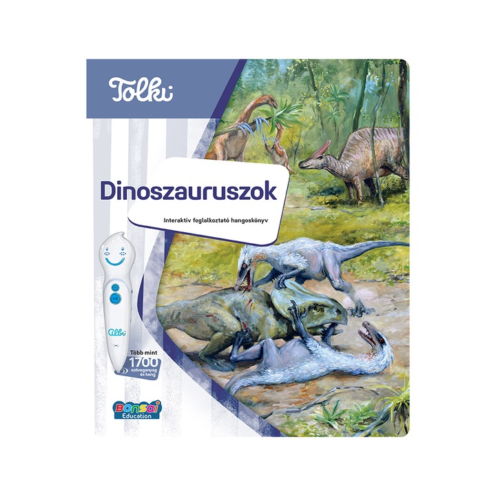 Tolki Dinoszauruszok interaktív foglalkoztató hangoskönyv