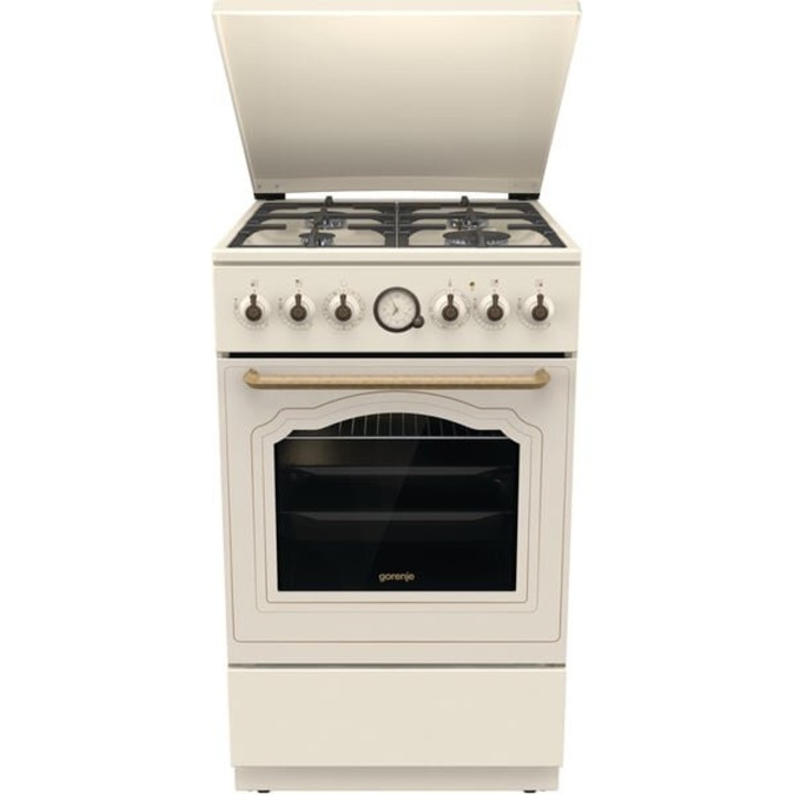 Aragaz GORENJE GKS5B70CLI, 4 arzatoare, Gaz, Electric, L 50 cm, Bej
