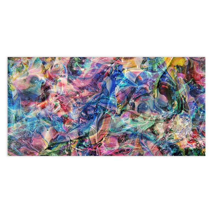 Konyhai üveg hátfal, Abstract Colourful Glass, 60x100cm