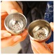Infuzor Ceai sau Mirodenii din Inox cu Inel Agatare 4 x 4 cm G Glixicom®