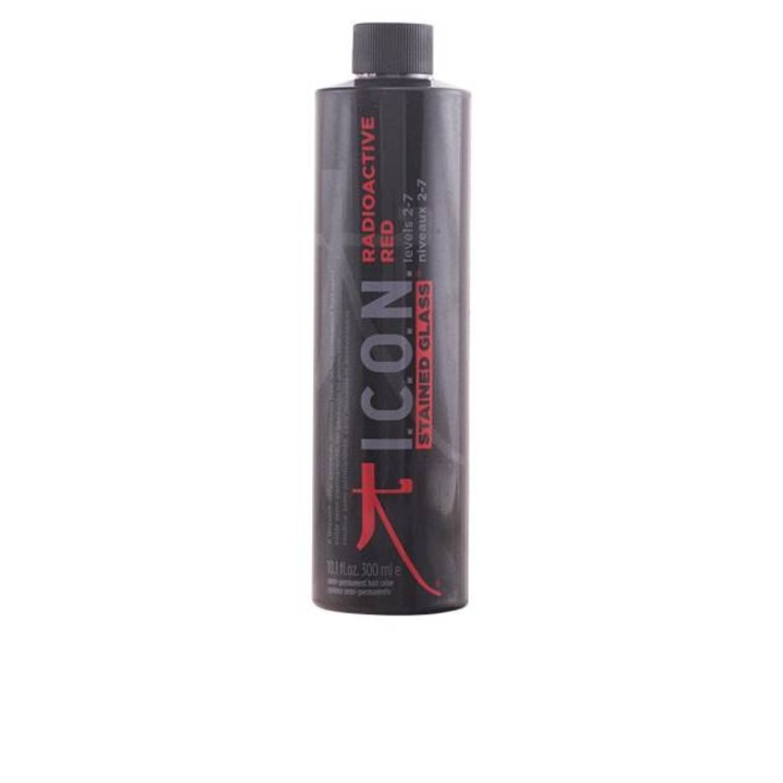 Félpermanens hajfesték, Icon, Stained Glass, 300 ml, Radioaktív vörös 2-7