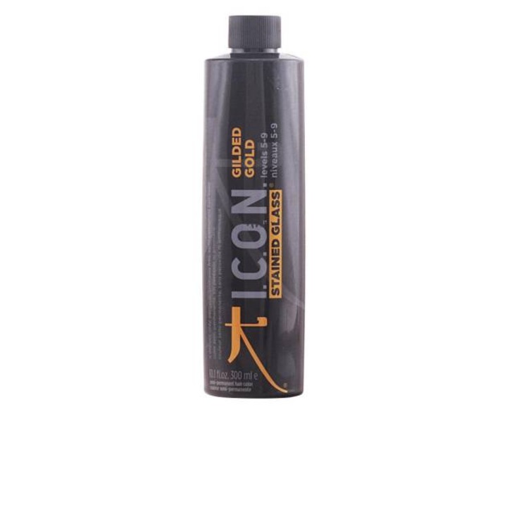 Félpermanens hajfesték, Ikon, Ólomüveg, 300 ml, Aranyozott arany 5-9