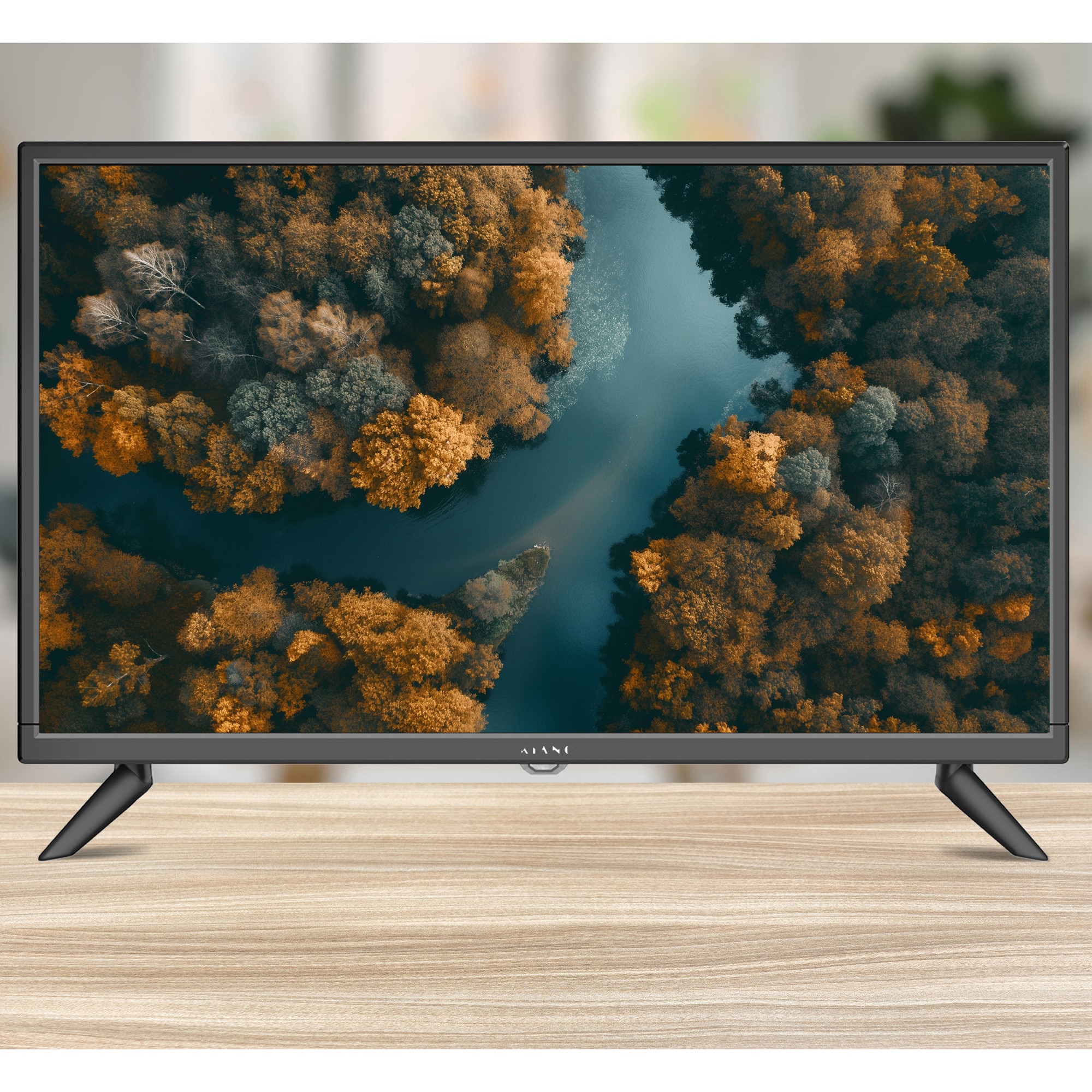 Kiano Slim TV Travel Televizor 24" inch | LED HD TV 1366 x 768 |60 cm | Incarcator auto | HDMI USB | Dolby Audio | Tuner Triplu DVB-T2 - Cel mai bun pentru camioane si rulote