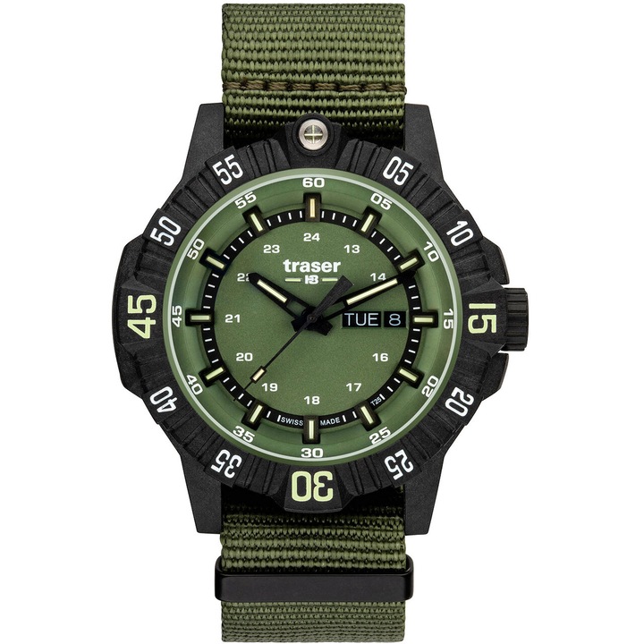 Мъжки часовник Traser 110726, Кварц, 46mm, 20ATM