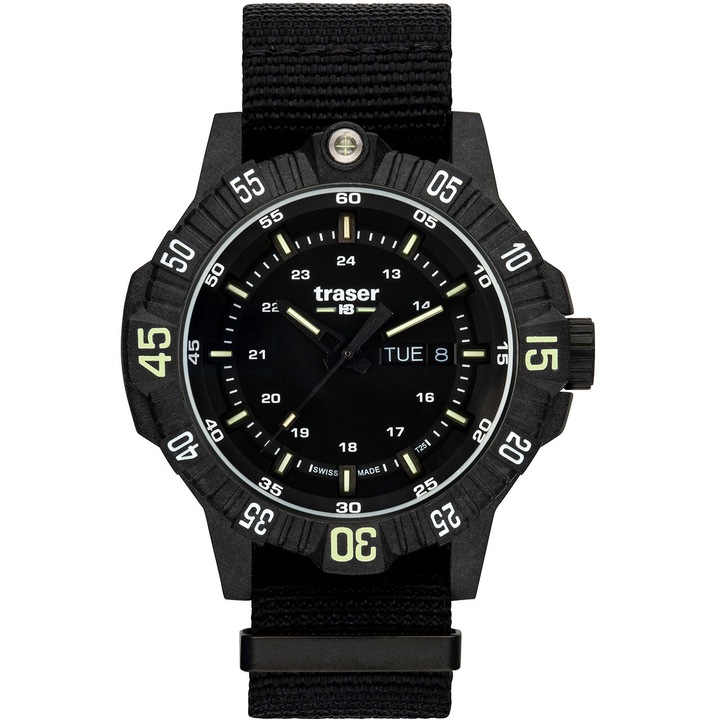 Мъжки часовник Traser 110722, Кварц, 46mm, 20ATM