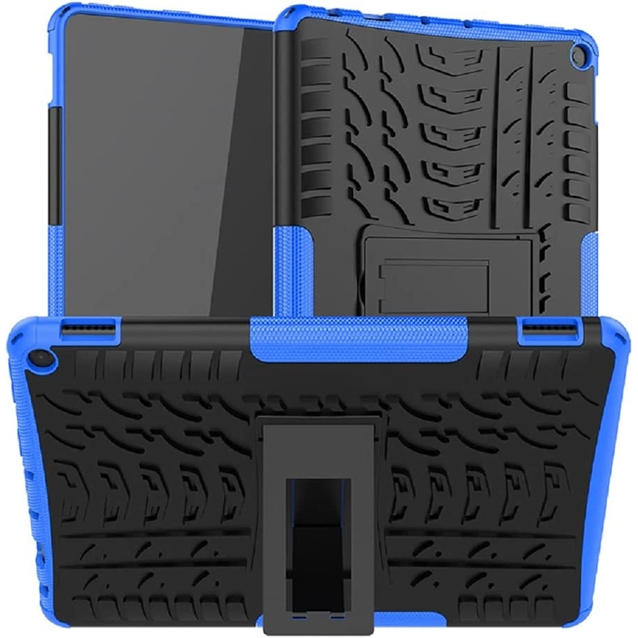Wuzixi Custodia 2 In 1 Per Xiaomi Mi Pad 5 / Mi Pad 5 Pro - Doppia Protezione TPU E PC, Con Supporto Pieghevole, Antiurto, Colore Blu - 5