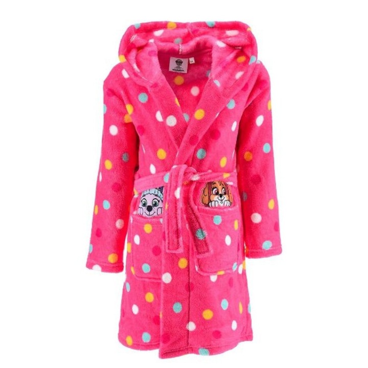 Халат за момичета Paw Patrol с качулка cocolino 98 CM Fuchsia