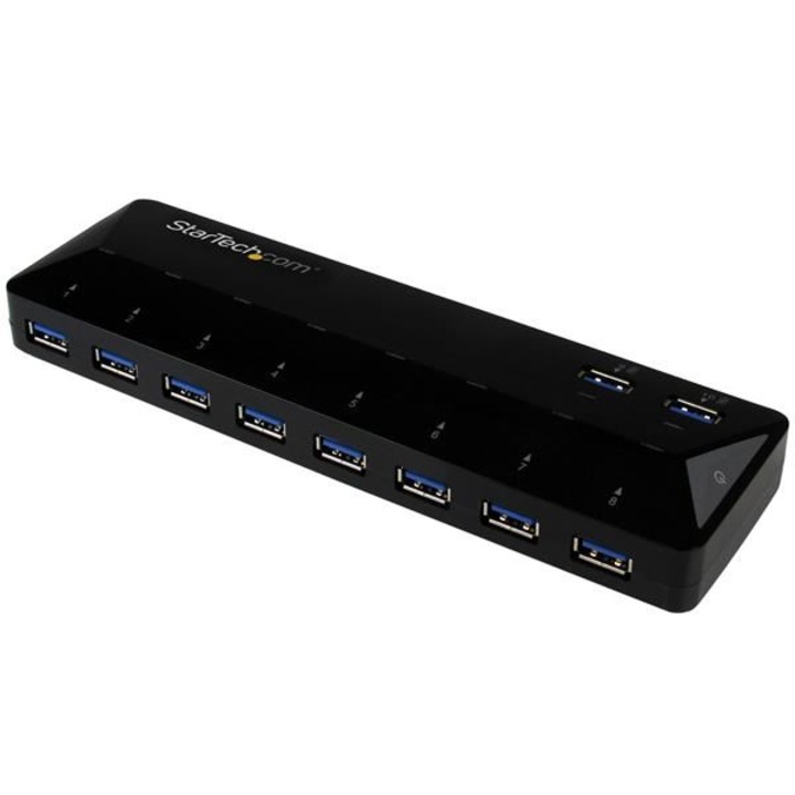 StarTech.com ST103008U2C интерфейсен хъб USB 3.2 Gen 1 (3.1 Gen 1) Type-B 5000 Мбит/с Черен