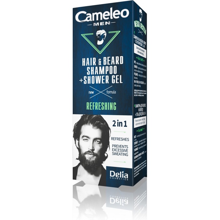 Sampon és tusfürdő 2in1 Delia, Cameleo Men, 150ml