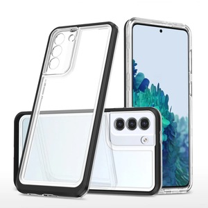 Husa telefon Hybrid Armor 3in1, Hurtel, Acril/Policarbonat/TPU, Compatibila cu Samsung Galaxy S22 Plus, Transparent/Negru