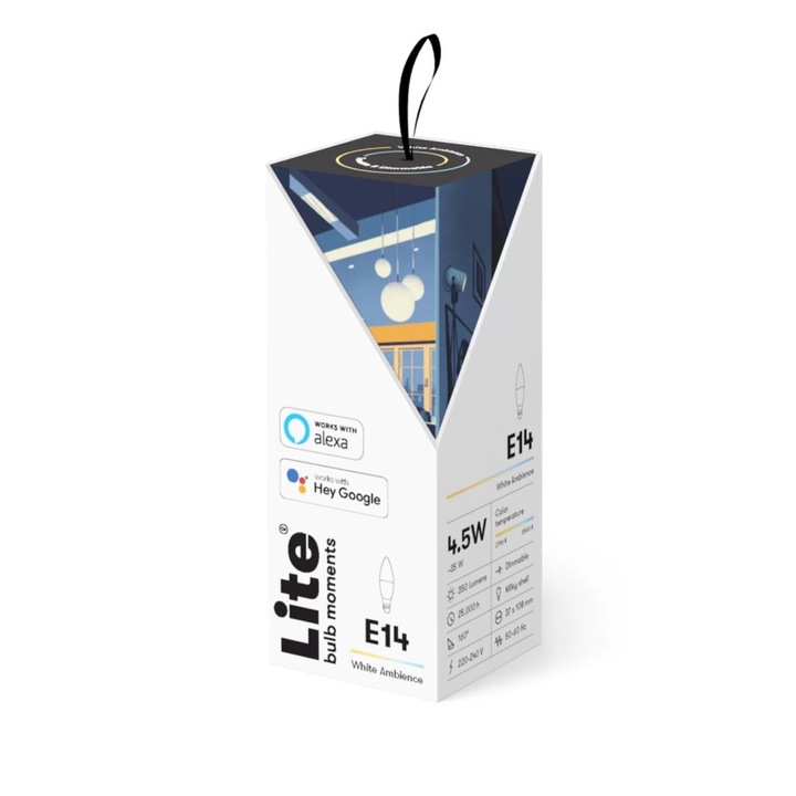 Lite bulb Moments okos izzó, E14, 5W, RGB+2700-6500K