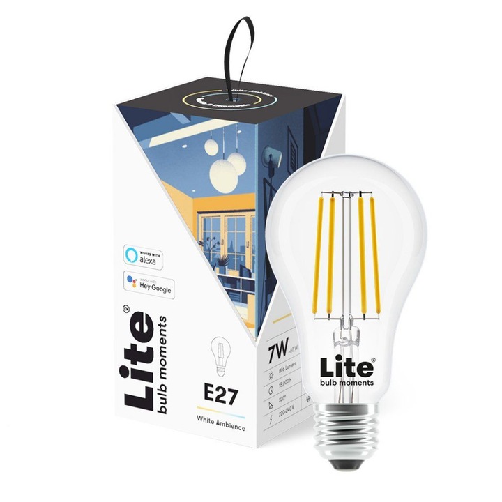 Lite bulb Moments okos izzó, E27, 6W, 2700-6500K