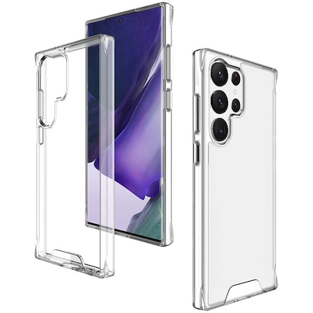 Husa de protectie A+ Clear Case pentru Samsung S23 Ultra, full protect (material PC+TPU, cu margini ridicate, full protect)